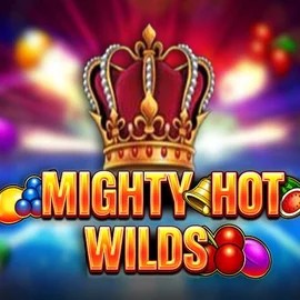 Mighty Hot Wilds logo by Inspired Gaming at Hugo Casino